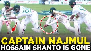 Salman Ali Agha Gets Najmul Hossain Shanto  Pakistan vs Bangladesh  2nd Test Day 5 2024  M8A1K [upl. by Doughty390]