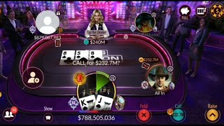 Zynga Poker  Taxis Holdem Table 10m 20m Loss 800 Million Hard But I Was Beaten By Chance [upl. by Goss868]