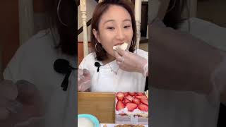 asmr Desserts Eating Challenge  CREAM CAKE MOCHI MANGO CREPES JAMBON CAKE asmr mukbang cake [upl. by Maguire]