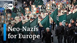 German NeoNazi Party runs for European elections  DW News [upl. by Friedland596]