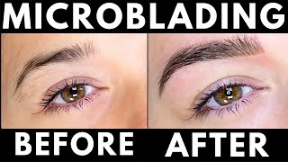 Microblading Experience  Before and After  Healing Process Day by Day [upl. by Naitsyrk]