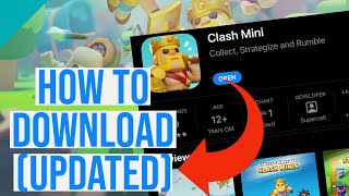 HOW TO DOWNLOAD CLASH MINI UPDATED step by step tutorial iOS amp ANDROID 2024 [upl. by Trisa622]