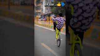 Ek bar👍🗣️ stunt cycle trending automobile cyclewheeling cyclescheme cyclestunt cyclestund [upl. by Araiek]