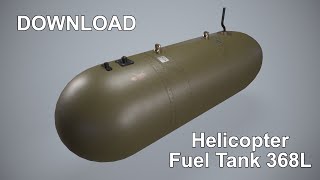 Helicopter Fuel Tank 368L 3D Model [upl. by Airamana]