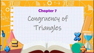 Congruency of Triangles  Chapter 7  Class 7 [upl. by Arawaj74]