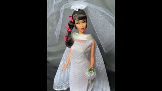 Collecting Vintage Mod Barbie  British Release 1968 Talking Barbie in 1849 Wedding Wonder [upl. by Eelarac791]