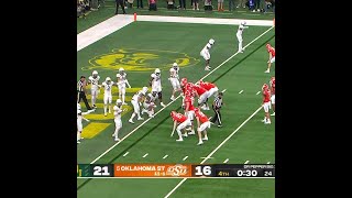 OKLAHOMA STATE LOSES TO BAYLOR BY INCHES AT GOAL LINE  shorts [upl. by Laet]