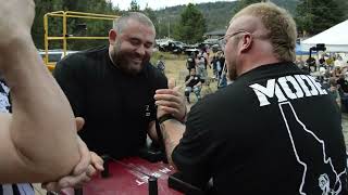 Georgi Tsvetkov Vs Nick Mode 2024 Rathdrum Armwrestling Tournament [upl. by Sivek]