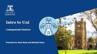 The University of Melbourne  Intro to Uni Undergraduate Students Semester 1  2023 [upl. by Sutit]