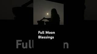 Full moon Blessings shortsvideo fullmoon conchshell singingbowl mysoreyoga meditation health [upl. by Jonah]