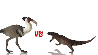 Kelenken vs postosuchosCDBCENOZOIC AND DINO BATTLE [upl. by Sterner]