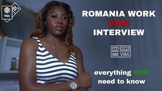 Master Romania Work Visa Interview 🇷🇴 Tips amp Tricks [upl. by Pasho]