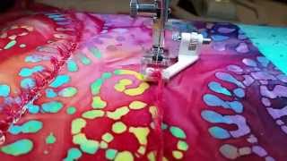 Couching with Yarn using your Regular Sewing Machine [upl. by Enneirb]