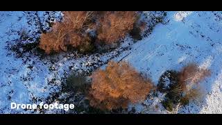 Snowy Drone test flight over Coxbench in Derbyshire November 2024 [upl. by Lilak]