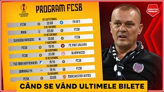 BILETE FCSB in grupele Europa League  Gigi Mustata ANUNT de ULTIMA ORA [upl. by Eyk12]