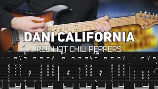 Red Hot Chili Peppers  Dani California Guitar lesson with TAB [upl. by Brook]