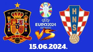 Euro 2024 derbi Grupe B Španija protiv Hrvatske [upl. by Ulrikaumeko]