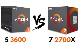 Ryzen 5 3600 vs Ryzen 7 2700X  Test in GAMES amp Benchmarks  Ryzen 7 2700X vs Ryzen 5 3600 [upl. by Eseeryt772]