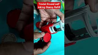 How to Refill 💧 Trodat Printy Round self inking Stamp trodat trending viralvideo [upl. by Ettevy]