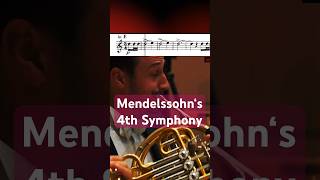 MendelssohnBartholdy‘s 4th Symphony🇮🇹 horn solo [upl. by Notnyw]