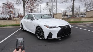 2021 Lexus IS 350 F Sport Start Up Exhaust Test Drive and Review [upl. by Koziel291]