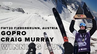 FWT20 Fieberbrunn Austria  Craig Murray GoPro Winning Run [upl. by Aehta]