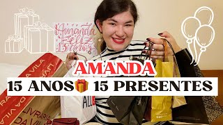 VLOG DE ANIVERSÁRIOSERÁ QUE AMANDA GOSTOU DOS PRESENTES VIAGEM E PASSEIOVLOG presente 15anos [upl. by Marden133]