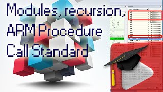 9 Modules Recursion ARM Application Procedure Call Standard AAPCS [upl. by Bevis]