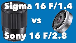 Sony 16mm 28 vs Sigma 16mm F14 for livestream  does it matter which one you use [upl. by Rasaec63]