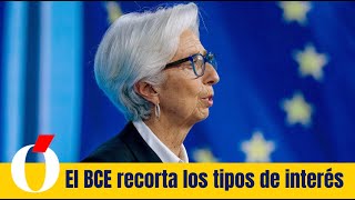 El BCE cumple con las expectativas del mercado y baja los tipos de interés en 25 puntos básicos [upl. by Elleirda451]