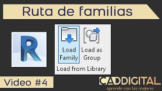 Revit definir ruta de las familias [upl. by Naeruat]