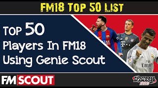 FM18  Top 50 Players by Current Ability Using Genie Scout  Football Manager 2018 [upl. by Zachar]