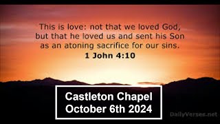 Castleton Chapel morning service October 6th 2024 [upl. by Lleunamme]