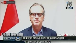 Ministro del Interior Carlos Basombrio se pronunció sobre los hechos ocurridos en Las Bambas [upl. by Alysia]