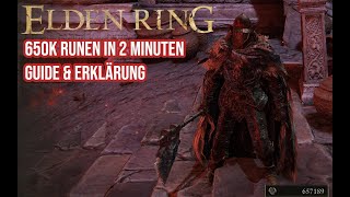 Elden Ring  650k Runen in 2 Minuten Guide amp Erklärung Deutsch Mogh Fürst des Blutes Glitch Exploid [upl. by Norford]