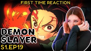 BEST EPISODE  Demon Slayer S1E19  First time REACTION [upl. by Persian]