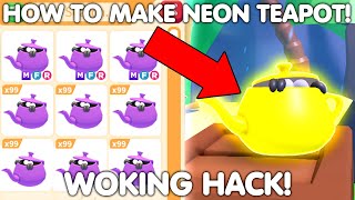 😱HOW TO GET FREE MEGA NEON TEAPOT PET IN ADOPT ME🔥CLAIM UNLIMITED TEAPOTS ROBLOX [upl. by Nirrac641]