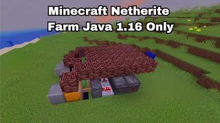 Netherite Farm 116 Only di Minecraft Java Edition [upl. by Silvie]