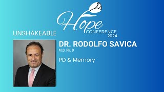 Hope Conference 2024 presentation Dr Rodolfo Savica [upl. by Mace]