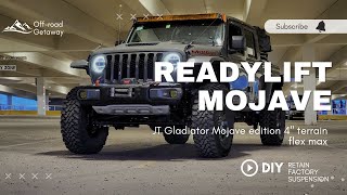 2021 JEEP GLADIATOR MOJAVE GETS LIFTED on 37s  Readylift 4 inch Lift Kit Install [upl. by Assilla561]