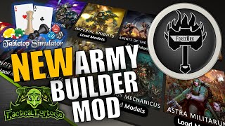 NEW Miniature amp Army Builder Mod for Tabletop Simulator Warhammer 40k  40k Force Org Tutorial [upl. by Eilyw505]