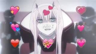 【AMV】♫  ▏Mine ▏Bazzi ▏Darling in the FRANXX [upl. by Mieka]