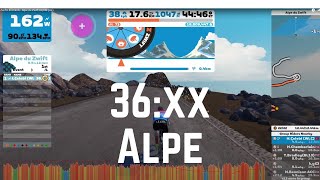 36xx Alpe  Zwift Hill Climb Racing [upl. by Ayocat]