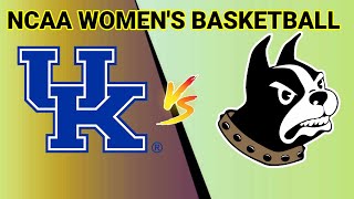 Kentucky Wildcats vs Wofford Terriers  20242025 NCAA Womens Basketball Live Score [upl. by Edda184]