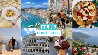 ITALY TRAVEL VLOG on a budget Ravello Amalfi Coast Sorrento Procida Sperlonga Rome best food [upl. by Nedla]