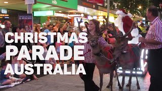 Así celebran NAVIDAD en Brisbane AUSTRALIA  Desfile navideño [upl. by Ariahaj]