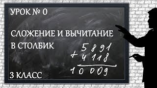 Изучаем математику с нуля  Урок № 0  Сложение и вычитание в столбик [upl. by Aekahs]