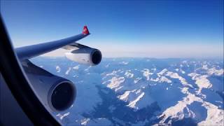 Beautiful scenic landing into Zurich  Edelweiss Air Airbus A340300 [upl. by Hcab568]