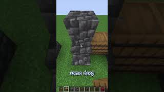 how to build a wall using Cobbled Deepslate and Spruce in minecraft update 121 shorts [upl. by Rama827]