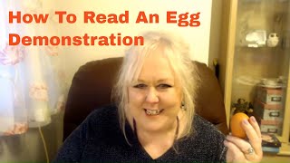 How To Read An Egg Demonstration  Psychic Egg Reading  Colette Clairvoyant [upl. by Ginni]